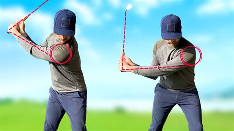 down swing|starting downswing with left shoulder.